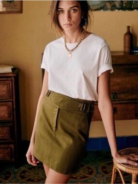 Sezané Tamara Mini Skirt in Olive